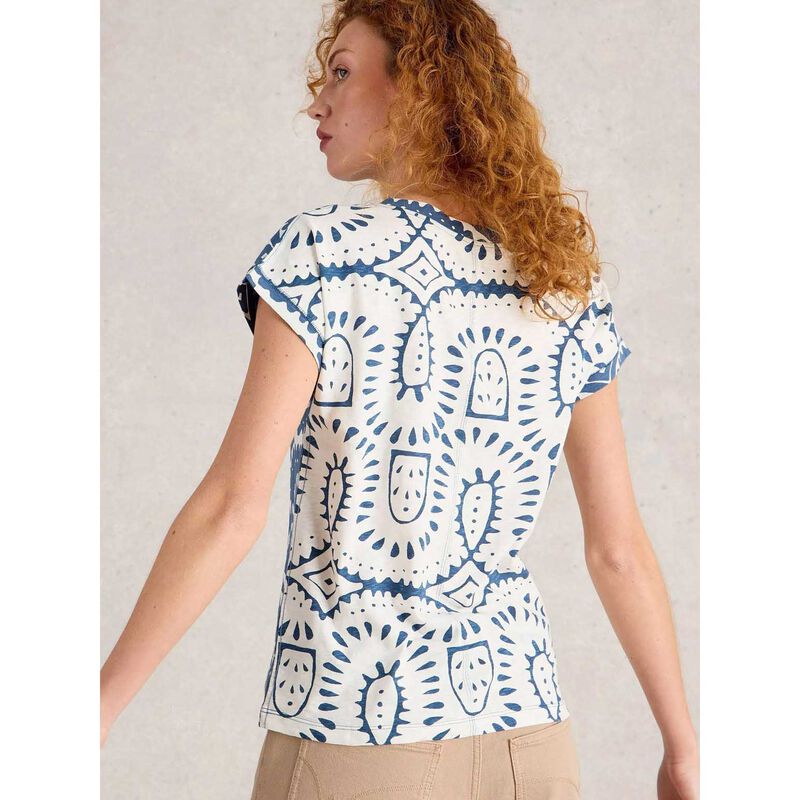 White Stuff Nelly Notch Neck Tee image number 1